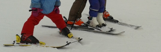 first skiing lessons